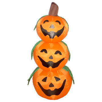 3 Inflatable Halloween Pumpkins, 4'