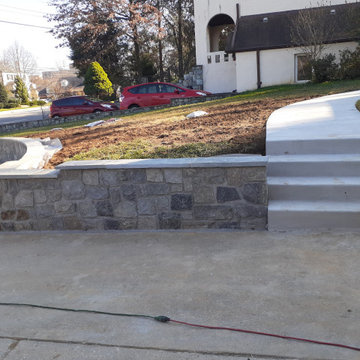 Retaining Wall - Stone | Walkway - Concrete Steps