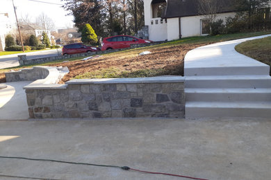 Retaining Wall - Stone | Walkway - Concrete Steps
