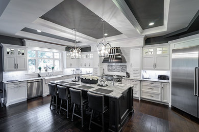 This is an example of a large traditional kitchen in Vancouver.