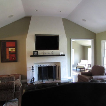 Custom Fireplace With Built In Tv