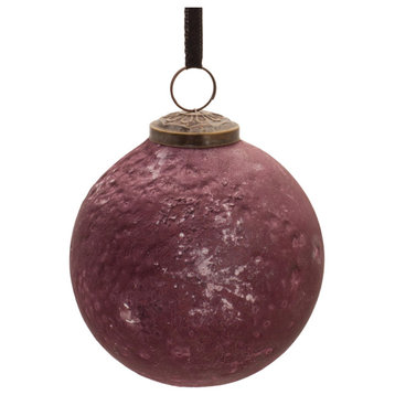 Distressed Glass Ball Ornament, Set of 6