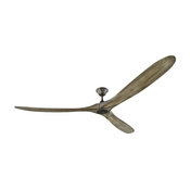 Monte Carlo Fan Company 88" Maverick Super Max, Aged Pewter
