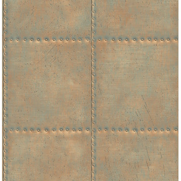 Sheet Metal Turquoise Rivets Wallpaper, Bolt