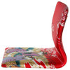 Tatami Meditation Backrest Chair, Red Geisha