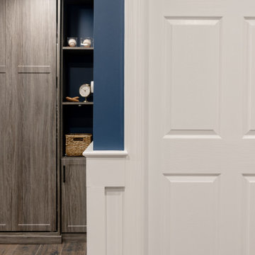 Custom Basement – Integrated Storage – Custom Wood Cabinetry