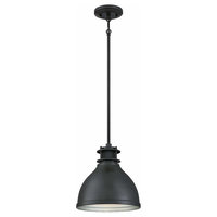 1-Light Indoor Pendant, Matte Brushed Gun Metal With Mesh Detail Gunmetal