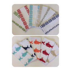 Coastal Hand Block Printed Linens - Kitchen And Table Linens
