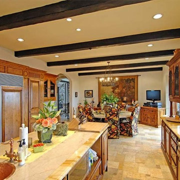 Dining room fireplace