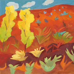 'Aspens & Chamisa' Giclee Print - Fine Art Prints