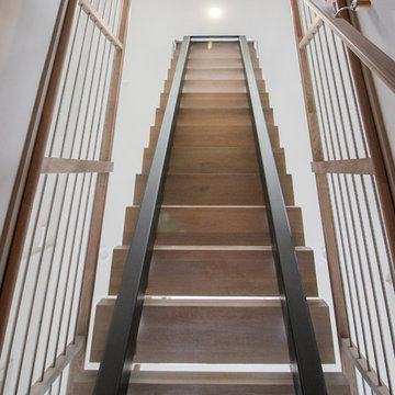Project #66 | Modern Staircase with Twin Metal Stringers