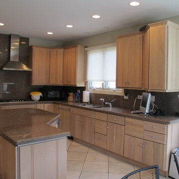 Deerfield Residence (kitchen cabinet restoration/before & after)