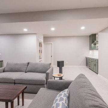 Family-Friendly Basement Remodel with Custom Features