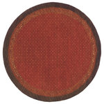 Momeni - Desert Gabbeh Hand-Tufted Rug, Paprika, 8'x8' Round - Made in the tradition of Gabbehs from the foothills of Iran, our Desert Gabbeh collection is hand-knotted in India of 100% wool, but given a modern twist with its warm color palette and designs.