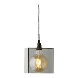 Smoked Glass Globe Bathroom Light - Pendant Lighting
