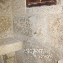 Antique Bathrooms Stone Walls and Limestone Floor Tiles - Showerheads And Body Sprays