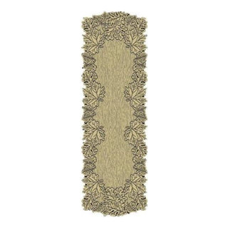 Heritage Lace LEAF 20x60 MANTLE RUNNER G, 20x60 - Contemporary - Area ...