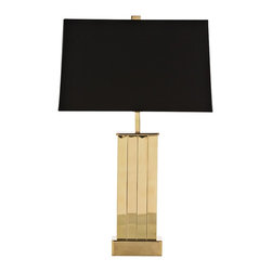 Arteriors Home - Arteriors Home Sherwin Polished Brass Vertical Table Lamp - Table Lamps