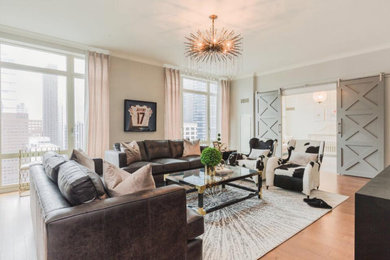 Living room - living room idea in Philadelphia