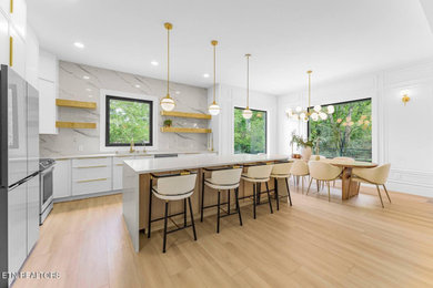 Arts and crafts kitchen photo in Other