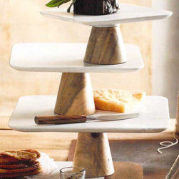 Roost Aldo Marble Pedestals - Set/3 - SKU: ST181 - Major Kitchen Appliance Parts And Accessories