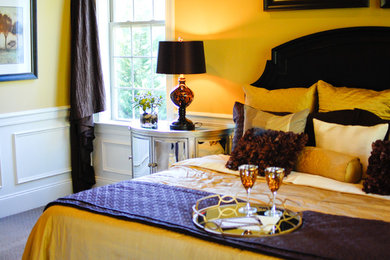 Elegant bedroom photo in Raleigh