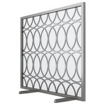 Urban Ironcraft - Circles Firescreen, With Mesh - Listed here is our "Circles" fireplace screen. This design works well due to its timeless classic pattern. Depending upon which finish is chosen, you could use this in almost any design category.