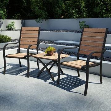Kontiki Bistro Sets - Wooden Bistro Sets - Comfort Plus Wood Composite Bistro Se
