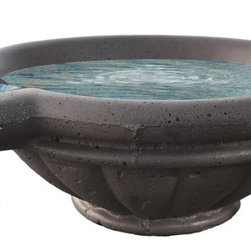 Harbor Concrete Scupper Bowl - Outdoor Fountains And Ponds