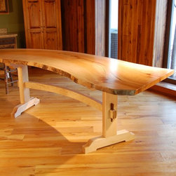 Live Edge Dining Tables with Trestle Base - Dining Tables
