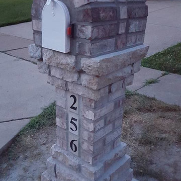 Brick and Stone mailbox in Ballwin, Mo