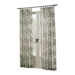 Curtainworks Country Toile Black Pinch Pleat Curtain - Curtains
