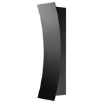 Z-Lite - Landrum LED Outdoor Wall Sconce, Black - This contemporary two-light outdoor wall sconce illuminates your open space beautifully using LED-integrated technology to provide energy-efficient light to your patio deck or other outdoor areas around your home. Made from black aluminum in a black sand blasted finish its bold industrial look adds streamlined chic to your surroundings.