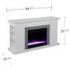 Alexandre Bookcase Color Changing Fireplace