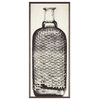 Copper River Industrial Loft Bottle Black White Photo Wall Art, B, Framed