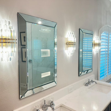 Luxury Transitional Bathroom | Expanded Walk-In Shower