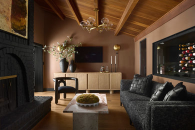 Inspiration for a transitional living room remodel in Phoenix