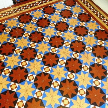 Fantastic Victorian Tiled Floor Restored to New in Stourbridge