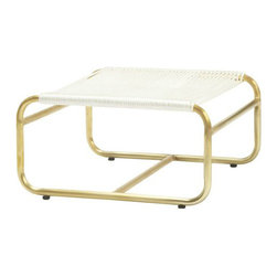 Walter Lamb Ottoman - Outdoor Footstools And Ottomans
