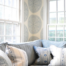Pale blue upholstery