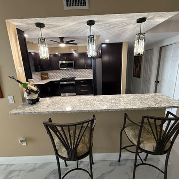 Condo Kitchen Transformation in Rich Espresso Tones