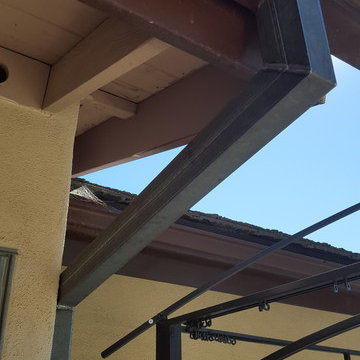 Soldered Steel Downspouts in La Cresenta