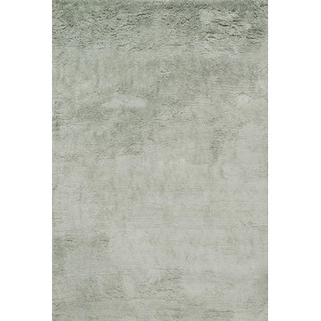 1.75" Pile Polyester Hand Tufted Mason Shag Area Rug, Beige, 9'3"x13', Seafoam G