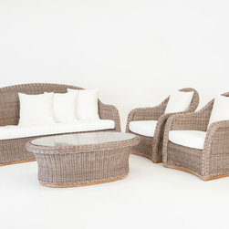 Wintons Teak Engla Living Set - Outdoor Lounge Sets