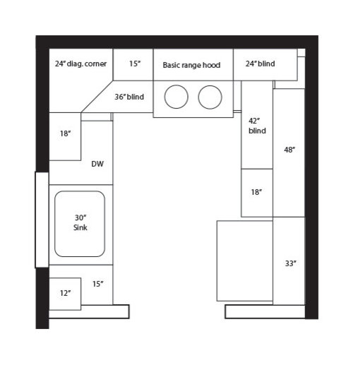 Answers Some Help With Small U Shaped Layout Houzz