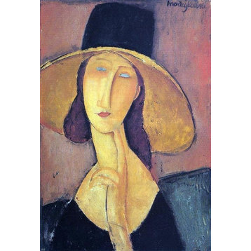 Amedeo Modigliani Jeanne Hebuterne in a Large Hat Wall Decal