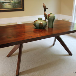 "Laguna" Modern Walnut Table - Furniture