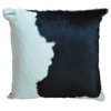 Pergamino Black and White Cowhide Pillows, Single Sided