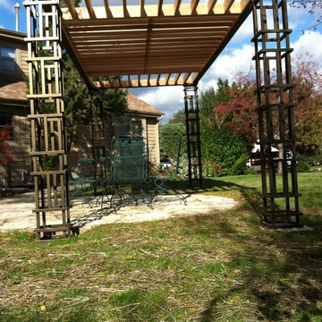 Town of Brookfield Custom Ipe Deck and Aluminum Pergola
