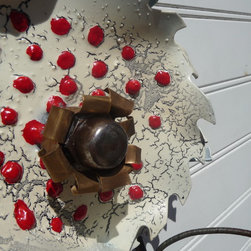 Saw Blade Flowers - Home Decor